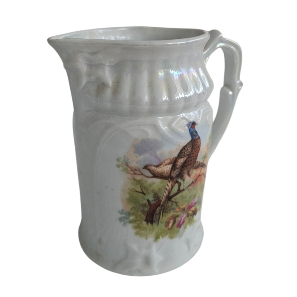 Bavaria  Pitcher Lusterware with BirdsVintage Boho  Design - Picture 3 of 5